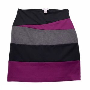 Kenar angled, multi-colored skirt size 4